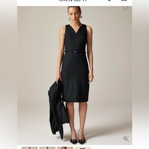J Crew Executive dress in stretch linen blend